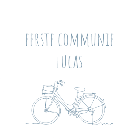Communie Lentefeest Sticker Rond Vélo