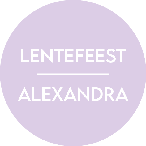 Communie Lentefeest Sticker Rond Zacht Lila