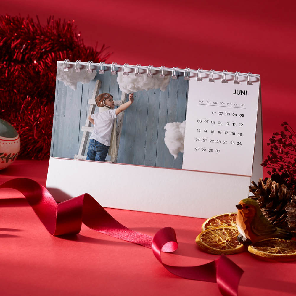Kalender Kerst Nieuwjaar 2022 Personlijke Foto's Bureaukalender Happy Days