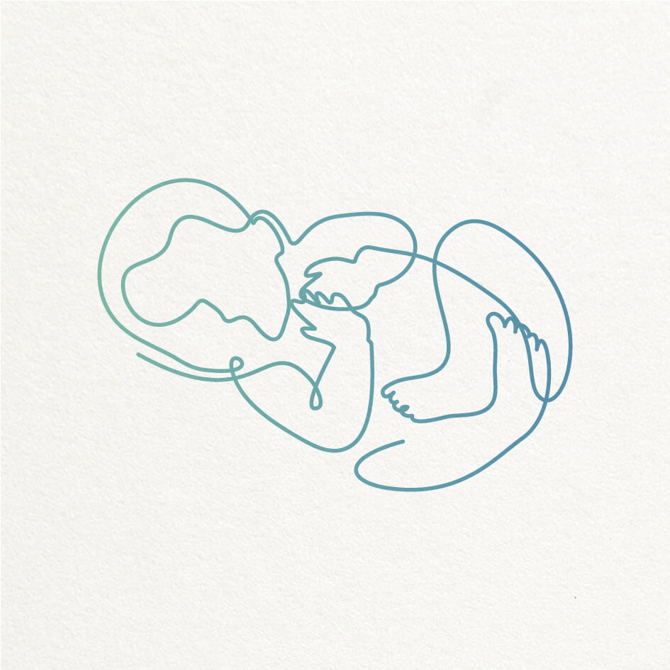 Babyborrelkaart Eenvoud Clean Baby Lichtblauw Blauw