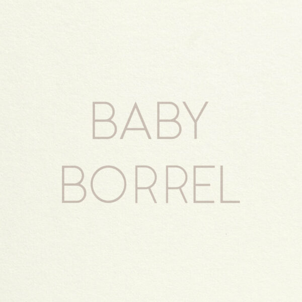 Babyborrelkaart Minimalistisch Simpel Eenvoud Zacht Hip Warm Wit Warm Zacht Lichtgrijs Grijs