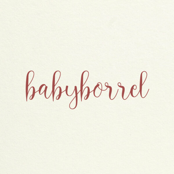 Babyborrelkaart Minimalistisch Simpel Eenvoud Hip Warm Wit WIjnrood Bordeaux Rood