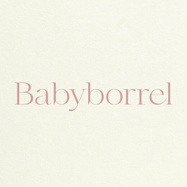 Babyborrelkaart Minimalistisch Simpel Eenvoud Hip Warm Wit Zacht Vintage Oudroze Roze