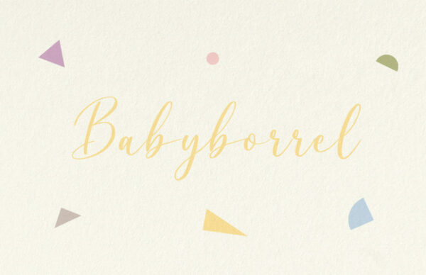 Babyborrelkaart Minimalistisch Simpel Eenvoud Geometrisch Vormen Pastel Fris Leuk