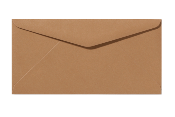 Envelop Bruin Puntklep 22 x 11 cm