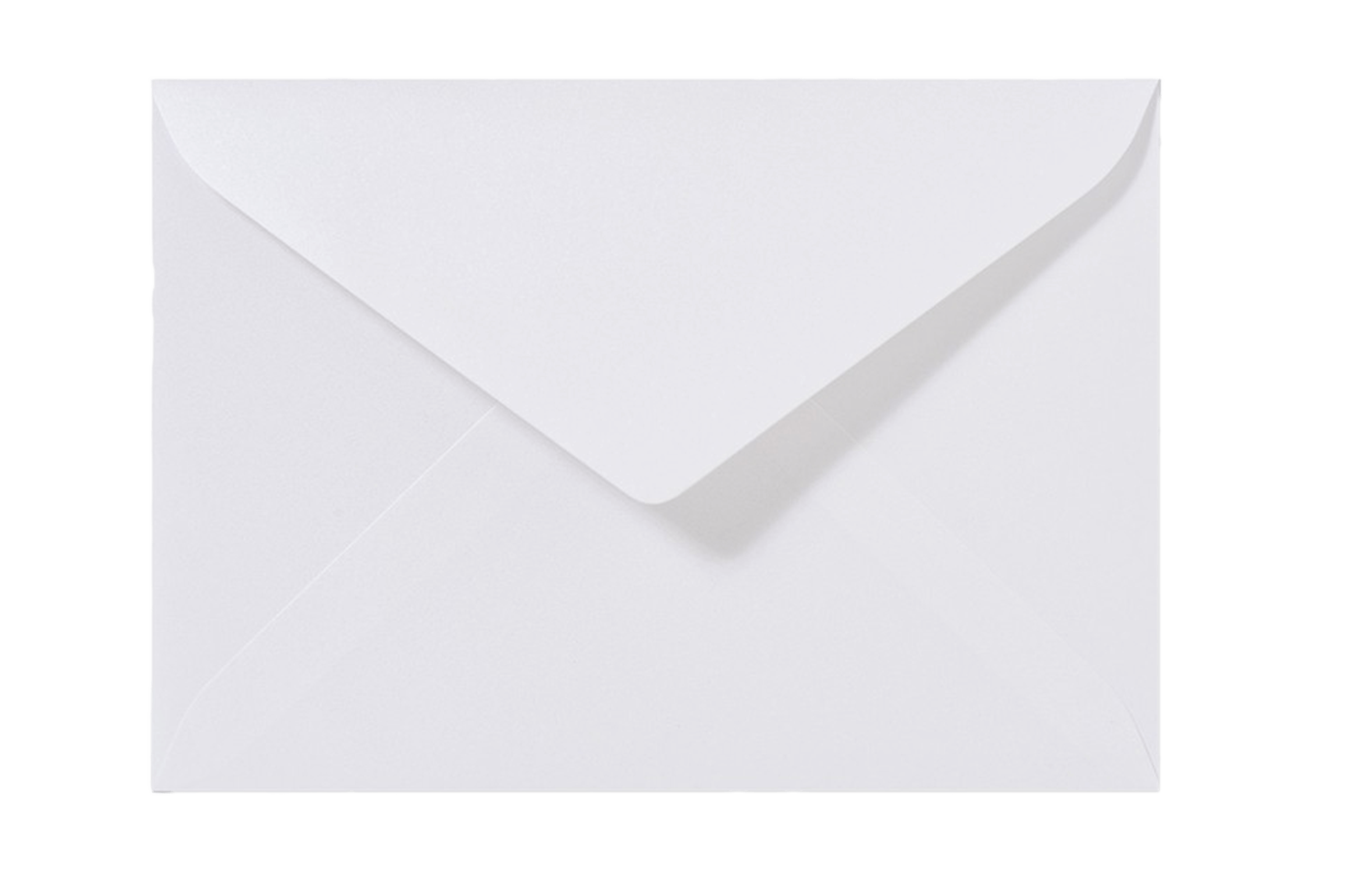 krassen investering Voorbeeld Metallic Witte Envelop met Puntklep | Chic — Designcards