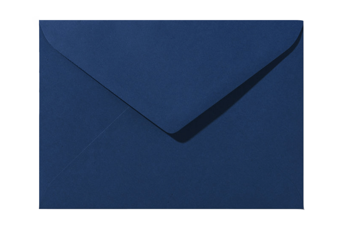 Envelop Nachtblauw Puntklep 18 x 12 cm