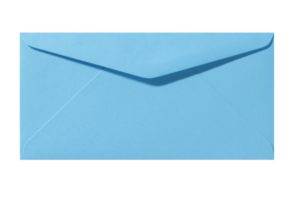 Envelop Oceaanblauw Puntklep 22 x 11 cm