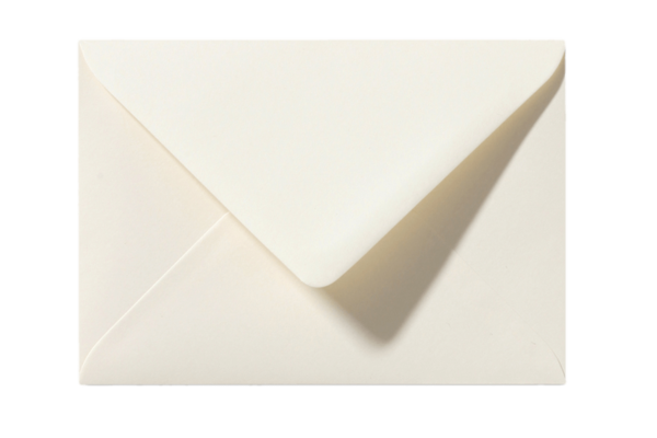 Envelop Crème Ivoor Puntklep 18 x 12 cm C6