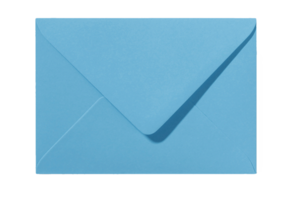 Envelop Oceaanblauw Puntklep 18 x 12 cm C6