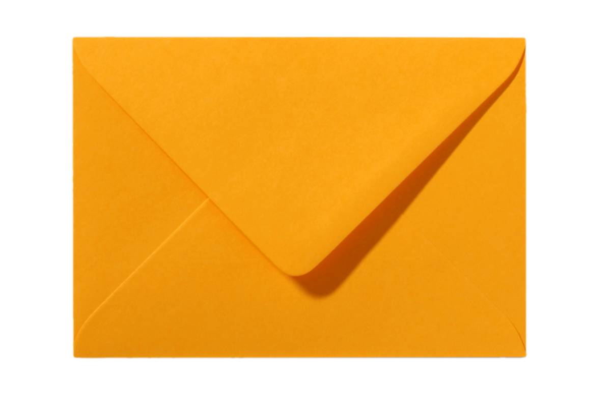 Envelop Oranje Puntklep 18 x 12 cm C6