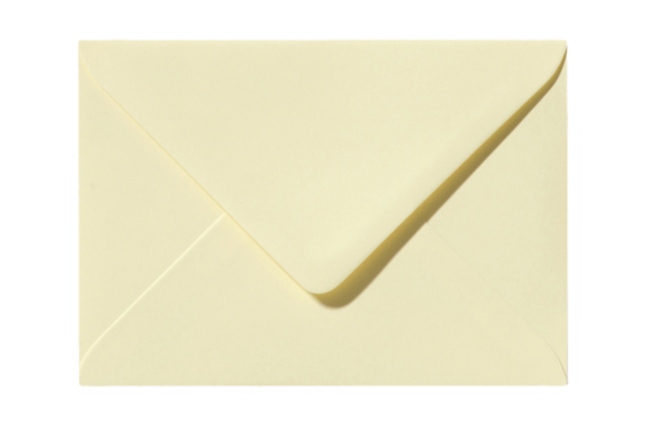 Envelop Zacht Geel Puntklep 18 x 12 cm C6
